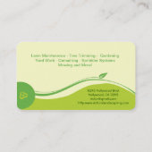 Cartes de visite d'entretien de pelouse (Dos)