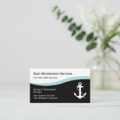 Cartes de visite d'entretien nautique (Debout devant)