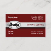 Cartes de visite d'épave de remorquage automobile (Devant)
