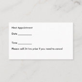 Cartes de visite dermatologues (Dos)