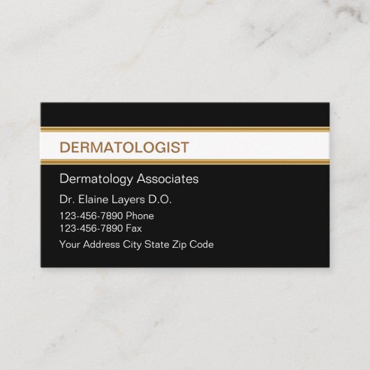 Cartes de visite dermatologues (Devant)