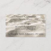 Cartes de visite des agents de voyages (Dos)