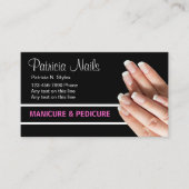 Cartes de visite des clous de beauté (Devant)