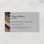 Cartes de visite des comptoirs de granit (Dos)