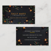Cartes de visite des décorations de Noël (Devant / Derrière)
