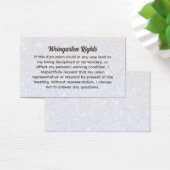 Cartes de visite des droits Weingarten (Bureau)