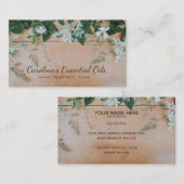 Cartes de visite des Essential Oils Slogans (Devant / Derrière)