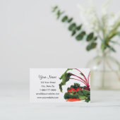 Cartes de visite des fruits et légumes 3 (Debout devant)