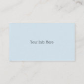 Cartes de visite des gouttes d'eau (Dos)