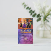 Cartes de visite des invitations Halloween (Debout devant)