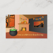 Cartes de visite des invitations Halloween (Dos)