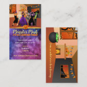 Cartes de visite des invitations Halloween (Devant / Derrière)