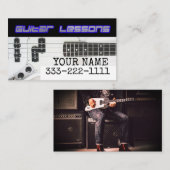 Cartes de visite des leçons de guitare (Devant / Derrière)