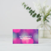 Cartes de visite des lumières floues (Debout devant)