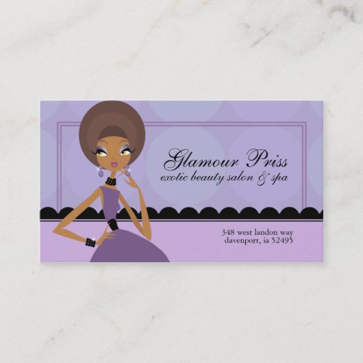 Cartes de visite des prisons à glamour (Devant)