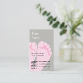 Cartes de visite des prix de podiatre de pédicure (Debout devant)