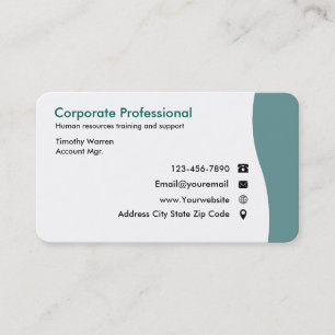 Cartes de visite des ressources humaines
