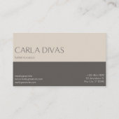 Cartes de visite des ressources humaines (Dos)