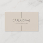 Cartes de visite des ressources humaines (Devant)