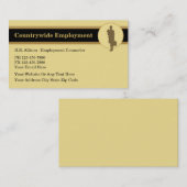 Cartes de visite des ressources humaines (Devant / Derrière)