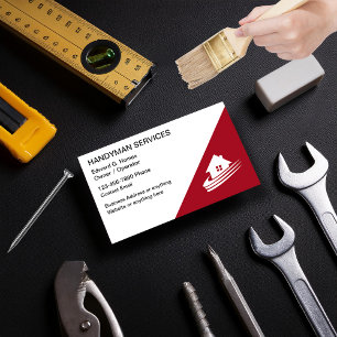 Cartes de visite des services à domicile Handyman