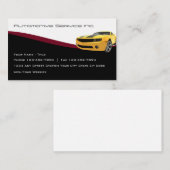 Cartes de visite des services cool d'automobile (Devant / Derrière)