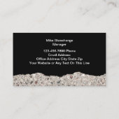 Cartes de visite des services de construction de p (Dos)