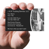 Cartes de visite des services de dumping de transp