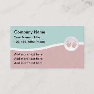 Cartes de visite des services de massage tendance