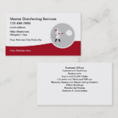 Cartes de visite des services de nettoyage des vir (Devant / Derrière)