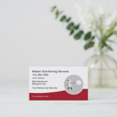 Cartes de visite des services de nettoyage des vir (Debout devant)