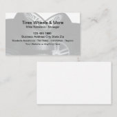 Cartes de visite des services de pneus automobiles (Devant / Derrière)