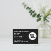 Cartes de visite des services de réparation inform (Debout devant)