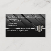 Cartes de visite des services de sécurité commerci (Devant)