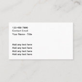 Cartes de visite des services maritimes nautiques (Dos)