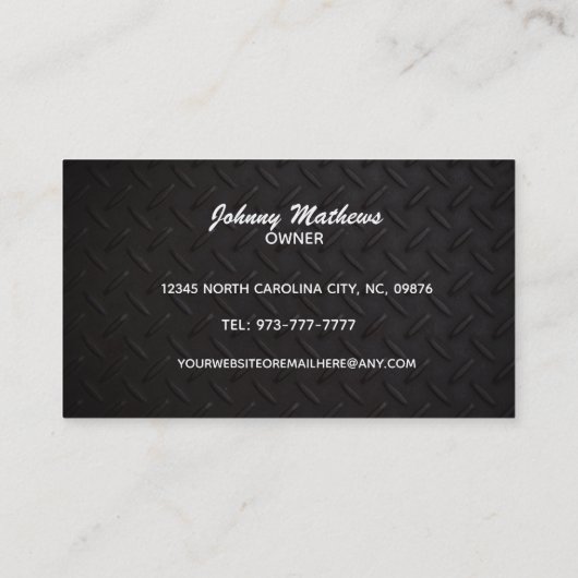 Cartes de visite des slogans (Dos)