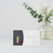 Cartes de visite des Slogans de Macarons (Debout devant)