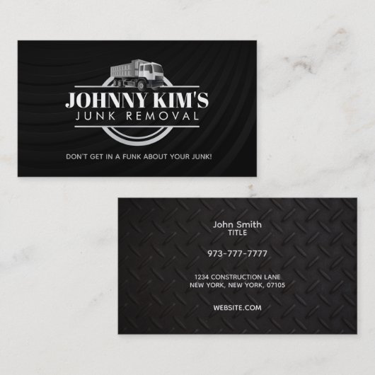 Cartes de visite des slogans de suppression de la  (Devant / Derrière)