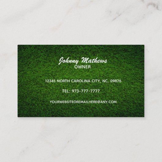 Cartes de visite des Slogans paysagers (Dos)