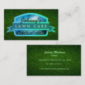 Cartes de visite des soins de pelouse (Devant / Derrière)