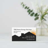 Cartes de visite des solutions énergétiques à domi (Debout devant)