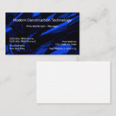 Cartes de visite des technologies de la constructi (Devant / Derrière)