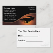 Cartes de visite des véhicules à moteur (Devant / Derrière)