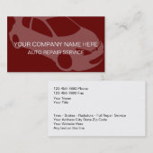 Cartes de visite des véhicules à moteur (Devant / Derrière)