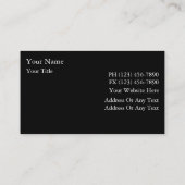 Cartes de visite des véhicules à moteur (Dos)