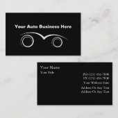 Cartes de visite des véhicules à moteur (Devant / Derrière)