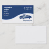 Cartes de visite des véhicules à moteur (Devant / Derrière)