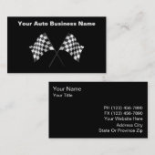 Cartes de visite des véhicules à moteur (Devant / Derrière)