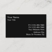 Cartes de visite des véhicules à moteur (Dos)