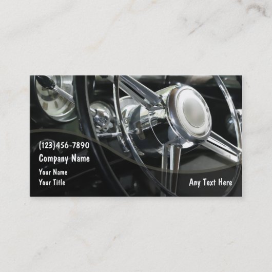 Cartes de visite des véhicules à moteur (Devant)